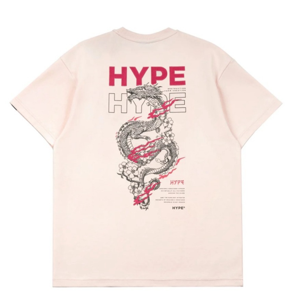 Hype Pink Crewneck Sweatshirt with Black Label